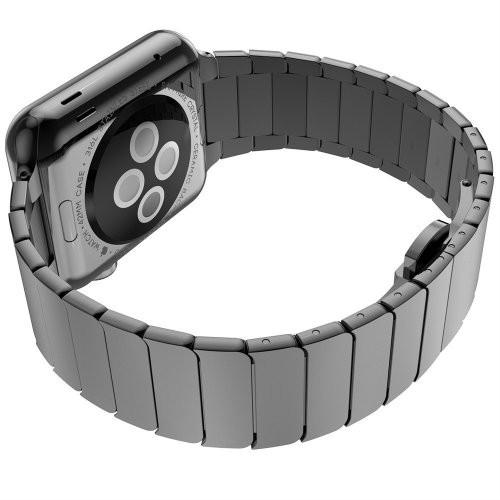 Stainless Steel Link Apple Watch Bands (Silver, 49mm / 45mm / 44mm / 42mm) by Epic Watch Bands